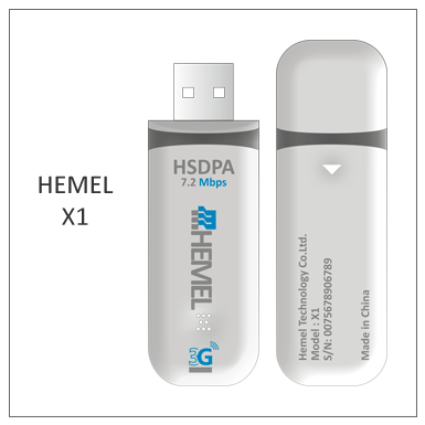 خرید پستی پرفروشترین و ارزانترین مودم اینترنت همراه HEMEL X1 _3g | بهترین مودم اینترنت USB 