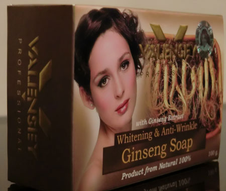 خرید پستی صابون جنسینگ ولنسی سفیدکننده و ضدچروک