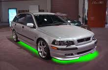 دوعدد لامپ 45 سانت نور پردازی سبز فسفری برای کف اتومبیل