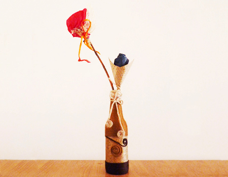 گلدان تزئینی طرح کاموا - G101